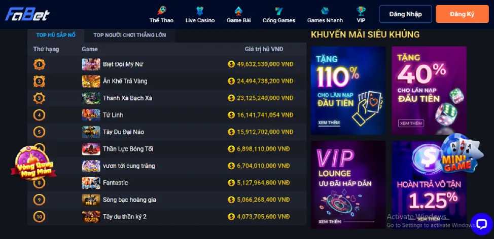 Thưởng nạp lại hàng tuần tại 8xx game
